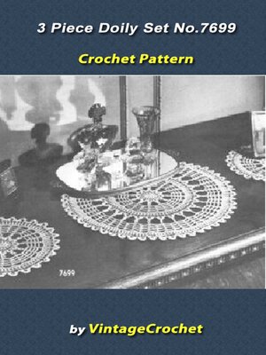 cover image of 3 Piece Doily Set Vintage Crochet Pattern eBook